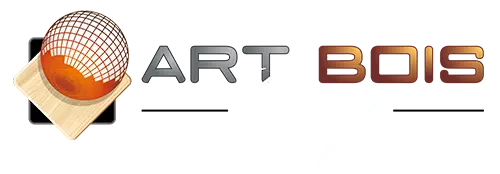 Logo Art bois concept - Menuisier Bretagne Pontivy blanc