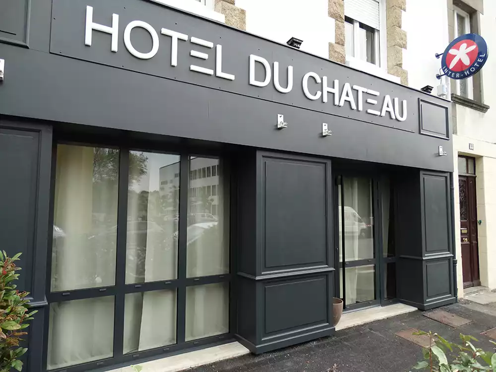 Devanture de l'Hôtel du Chateau à Pontivy