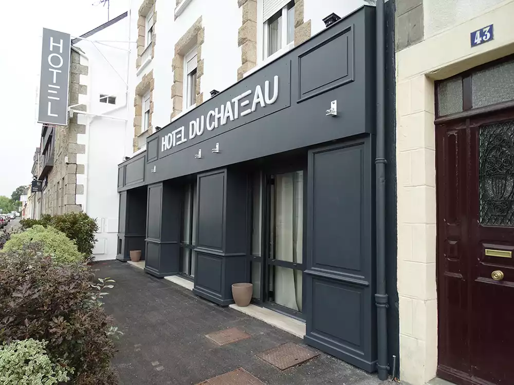 Devanture de l'Hôtel du Chateau à Pontivy