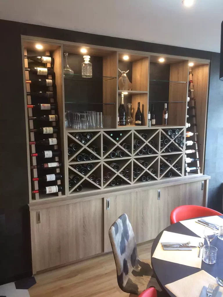 Restaurant Le Boeuf qui fume Pontivy realisations Art Bois Concept min