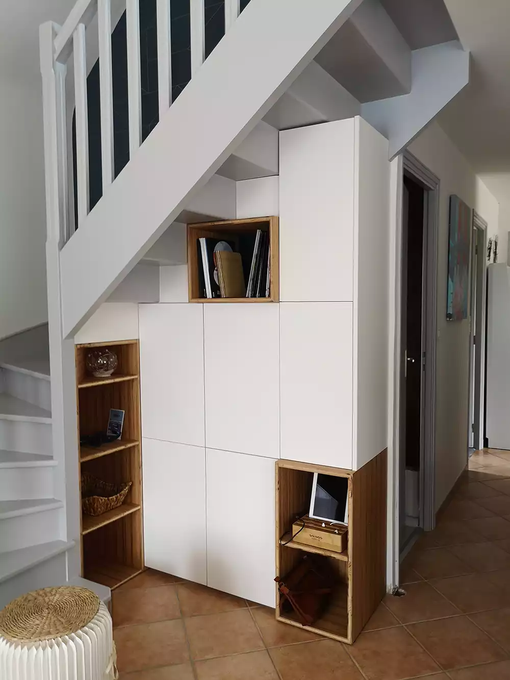 amenagement sous escaliers realisations particuliers Art Bois Concept min