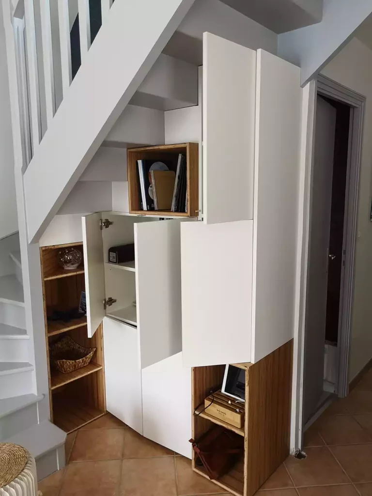 amenagement sous escaliers realisations particuliers Art Bois Concept min